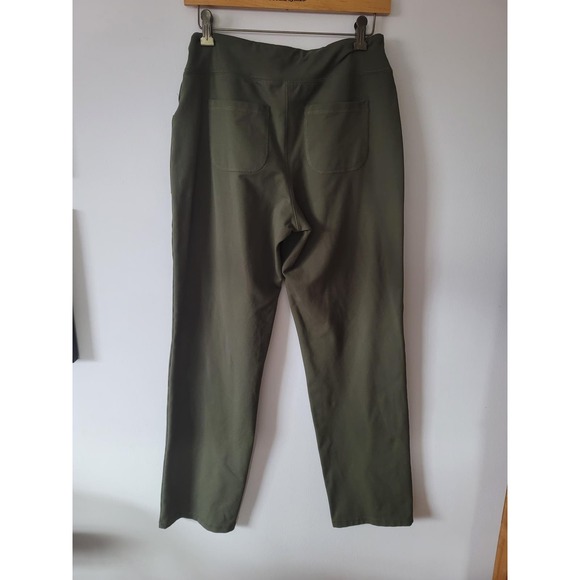 Land's End Leggings Olive size 4-6 with pockets - Picture 2 of 9